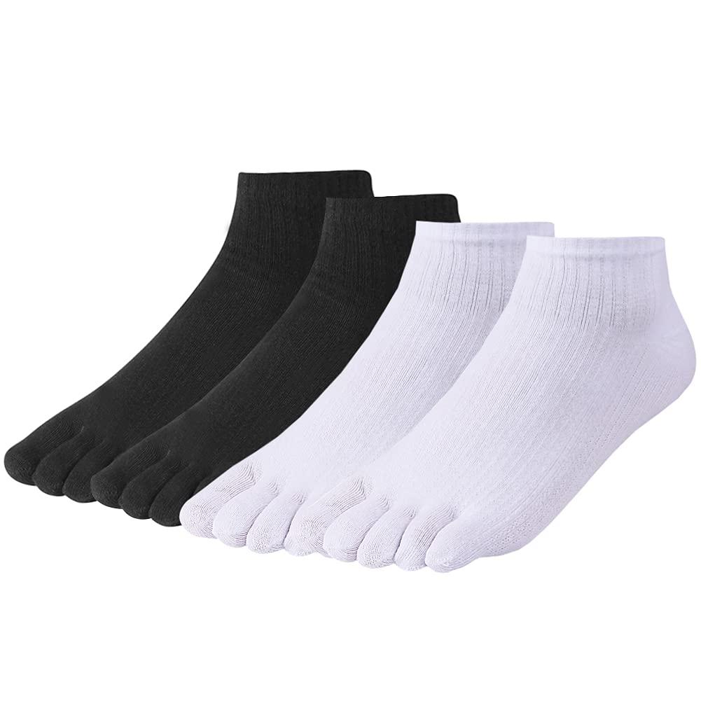 Meaiguo Toe Socks No Show Running Five Finger Socks for Men Women