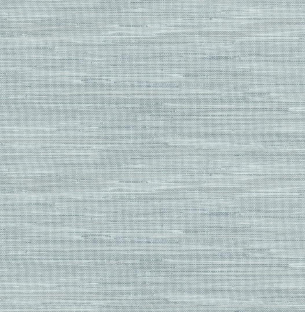NuWallpaper x Society Social Classic Faux Grasscloth Peel and Stick Wallpaper, Sky Blue