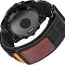 Compatible With Garmin Watch Band, Super Rugged Nylon Sports Strap With Woven Loop Design, For Fenix/Forerunner/Approach/MARQ/Quatix/D2 Series Tough Replacement Band For Men