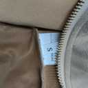 GORGLITTER Women's Zip Up Crop Jacket Faux Suede Long Sleeve Cropped Cargo Jacket Outerwear Trendy Jackets 2025 (Apricot, S)