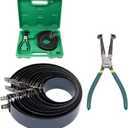 RYANSTAR RACING Auto Engine Piston Ring Compressor Tool Set with 2Pcs Pliers and 14 Bands (62-145mm/2.44-5.71in) Removal Tool Kit for Repair Cars Trucks Engine