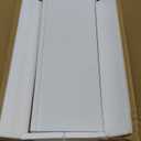 White Floating Shelves for Wall Decor, Wall Mounted Wood Storage Shelf for Bedroom, Living Room, Bathroom, Kitchen, Nursery, Display Picture Ledge Shelf with Lip Set of 2-14 Inches, White (13.6in)