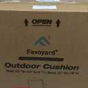 Favoyard Outdoor Seat Cushion Set 22 x 24 Inch Waterproof & Fade Resistant Patio Furniture Cushions with Removable Cover Deep Seat & Back Cushion with Tie Straps for Chair Sofa Couch