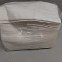 JEBBLAS Disposable Cloth Like Napkins, Built-in Flatware Pocket, Wedding Party Linen Feel White Napkin, Prefolded for Silverware,50 Count