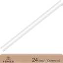 24 Inch Ceiling Fan Downrod, 2 FT White Unthreaded Fan Downrod
1 Inch OD 1.5MM Thick Solid Steel, Precision Holes for Easy Install, Rust‑Resistant, Universal Ceiling Fan Extension Rod