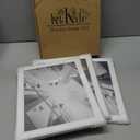 KTKDE 8.5x11 Picture Frame Set of 3,Certificate Frame White with Clear Plexiglass, 8.5 by 11 Picture Diploma Document Degree Frames for Wall and Tabletop