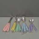 ANNOVA Silverware Set Stainless Steel Cutlery Color Handle Flatware (Mixed Pastel) (Large)