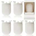 6 Pcs Gas Light Preformed Mantle Gas Lamp Mantles Gaslight Mantles Pre Formed Gaslight Mantel for Indoor Outdoor Gaslamp, White