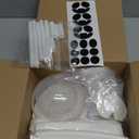 ORIENTAL CHERRY Halloween Decor - Halloween Decorations Indoor - Set of 3 DIY Spooky Ghosts Crafts - Scary Ghost for Indoor Party Home Table Room Kitchen Office