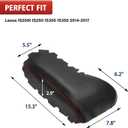 KBH Center Console Armrest Cover Replacement for Lexus IS200t IS250 IS300 IS350 2014 2015 2016 2017, Middle Console Arm Rest Lid Skin Upholstery, Vinyl Leather, Black-Red Stitch