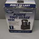 Superior Pump 91016 Thermoplastic Oil-free Utility Pump, 1/6 HP, Black