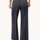 VALANDY Creamlush Drawstring Wide Leg Pants for Women Lounge Yoga Pants (Black)