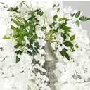 rtificial Wisteria Ivy Garland, Faux Hanging Flowers for Wedding Decor, Store Display, Bedroom, Living Room, Garden and Party Decorations