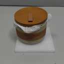 Small Ceramic Jar with Lid, Coffee Canister Coffee Container Kitchen Food Storage Jars for Spice Sugar Tea Bag, Stackable Decorative Jars for Countertop, 5 fl.oz (Beige)