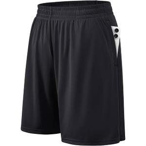 BALENNZ Athletic Shorts for Men with Pockets and Elastic Waistband Quick Dry Activewear (S)