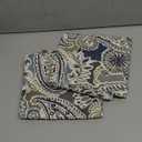 Pack of 2 Decorative Pillow Covers Throw Pillow Cases,Paisley Pattern,18X18 Inches,Blue Brown Cream Multicolor