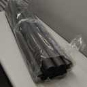 Amylove 12 Pcs 3.3 Feet Foam Pipe Insulation Foam Tube Insulating Water Pipe Pool Swim Noodles Pre Slit Heat Preservation Pipes Covers for Tubing Outdoor Winter Freeze Protection(Black,1.5 Inch)