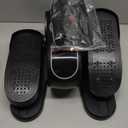 MERACH Under Desk Elliptical Machine, Leg Exerciser While Sitting for Seniors with 12-Speeds & Remote Control, Quiet Portable Electric Seated Pedal Exerciser Machine for Home Office (Black)