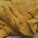 Berkshire Blanket Classic Extra-Fluffy Plush Blanket King Size, Soft Fuzzy Fluffy Long Hair Blanket for Couch Sofa Bed, Ochre, 90x108 Inches