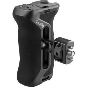SmallRig Side Handle with (1/4" & 3/8") Two-in-One Locating Screw, Stretchable Mounting Point, Ergonomic Handgrip with 36mm Up/Down Adjustable, Left/Right Hand Universal