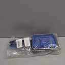 MUYIZI Beach Mesh Shovel with Mesh Beach Bag for Shell Collecting, Kids Sand Sifter for The Beaches,Shell Scooper for Beaches,Shark Tooth Sifter Dipper,Sea Shell Bags for Kids (Sapphire Blue+Black)