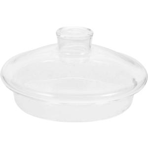 Uonlytech Transparent Teapot Lid Replacement 3.70X3.70X1.96In Clear Glass Kettle Cover Easy Use Tea Pot Accessory for Home Party Camping
