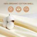 Organic Buckwheat Pillow for Sleeping with Dual-Layer Pillowcase and Extra Tartary Buckwheat Hulls, Adjust Height and Firmness, Neck Support Pillow for Back and Side Sleepers 14"x20" (Off-white)