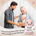 Funny Dad Gifts from Daughter Son - Emotional Support Crochet Wiener - Birthday Gag Gifts for Dad Who Wants Nothing, Funny Gag Gift for Men Birthday, White Elephant Gift Ideas (Blush  Fun Humor)