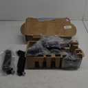 HUANUO Dual Monitor Stand - Full Adjustable Monitor Desk Mount Swivel Vesa Bracket with C Clamp, Grommet Mounting Base for 13 to 32 Inch Computer Screens - Each Arm Holds 4.4 to 19.8lbs