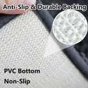 BOANKODU Bathroom Rugs 36x24, Extra Soft Absorbent Chenille Bath Rugs, PVC Backing Quick Dry, Machine Washable Bath Mats for Bathroom Floor, Tub and Shower, Home Decor Accessories,Dark Grey