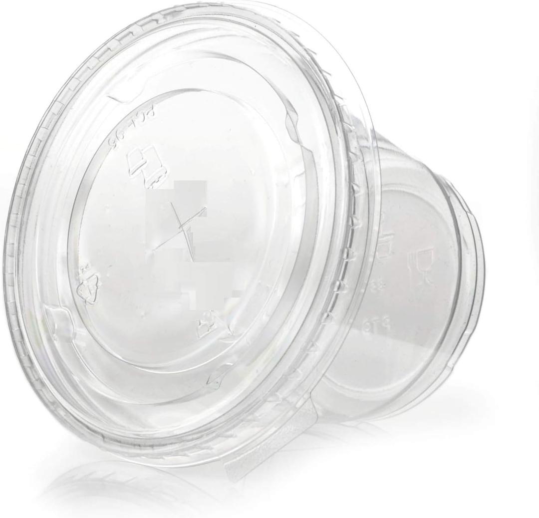 Abena Lids, X-Slot, for Cold Cups, 3" Diameter, Clear, PET (Fits Cold Cups #131645, 131646) - 1250 Count