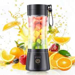 Personal Size Cordless Portable Blender - BAP Free Blender Make Smoothies & Shakes, 12 Oz Juice Cup with 6 Blades, Quickly Squeezed in Office/Picnic/Sprots/Home