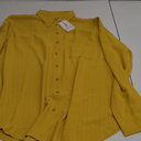 Womens Button Down Shirts Cotton Dress Shirt Long Sleeve V Neck Solid Blouse Tops Casual Tunics with Pockets XL
