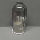 QIYVLOS Toothbrush Holders with Sliding Lid, Rotating 3 Slots Bathroom Organizer Countertop, Tooth Brush Toothpaste Holder Bathroom Counter Stand Sink Organizer Caddy for Vanity Makeup Brushes Holder (White+Transparent Black)