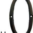 2 x TripDock 5.5 Inch House Number, Metal Address Number, Decoration Door, Street, Mailbox, Home, Easy to Install, Black Brown (Number 0)