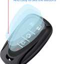 Sindeda for Chevrolet Key Fob Cover With Keychain Soft TPU Full Protection Key Shell Case Compatible with Chevrolet 2016-2025 Chevy Malibu Camaro Cruze Traverse Sonic Volt Bolt Equinox-Black