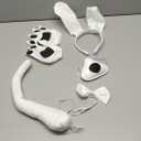 5Pcs Puppy Dog Ears Costume Set Long Ears Headband Bowtie Nose Tail Paw Glove Costume Floppy Animal Cosplay Accessories Adult