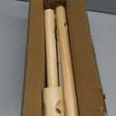 Haddockway Wooden Coat Rack Stand with 8 Hooks New Zealand Pine 3 Adjustable Coat Standing Tree Easy Assembly for Coats, Hats, Scarves and Handbags for Entryway, Hallway, Bedroom, Office (1 PC, Natural)