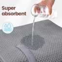 GRACEBERRY Large Microfiber Hair Towel Wrap for Women, 24x40 Inches Fast Drying Hair Turbans for Wet Hair, Super Absorbent Head Towels for Curly Hair Long & Short Hair (Grey)