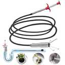 Drain Snake，116" Flexible Grabber Claw Tool Reacher Drain Snake Hair Drain Clog Remover for Toilet Sewer Shower Kitchen Bathroom Tub Clogged Drains Opener Cleaning Tool