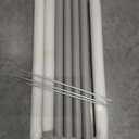 Shade Sail Poles, Heavy Duty Sun Shade Poles, Screw in Poles for Sun Shades Outdoor, 12 Ft Sun Shade Sail Poles with D-Clamps, 2.28" Sun Shade Pole Kit for Ground Soil Backyard, Pack of 2