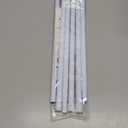 2 Pack Spring Tension Curtain Rod 32.5 to 58 inch Adjustable Curtain Rods No Drilling Spring Loaded Curtain Rods for Windows Doors, White