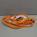 12ft No Pull No Choke Leash Long Rope Dog Leash, Anti Pulling, Dog Leads for Walking, Double Hook & Escape Proof for All Breeds, Reflective Orange