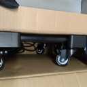 Voipvvii Folding Hand Truck 500lbs, Portable Heavy Duty Dolly Cart, 6 Wheels Collapsible Luggage Cart with 2 Elastic Ropes - Compact Trolley Cart for Easy Moving - Ideal Hand Cart for Travel and More