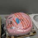 Portable CD Player Boombox with Bluetooth,FM Radio,USB MP3 Playback,AUX-in,Headphone Jack,CD-R/RW and MP3 CDs Compatible,Small CD Player for Home or Outdoor (Pink)