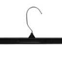 HangOn Pants Hangers Recycled Plastic with Ridged Clips, Black, 12 Inch Pack of 25