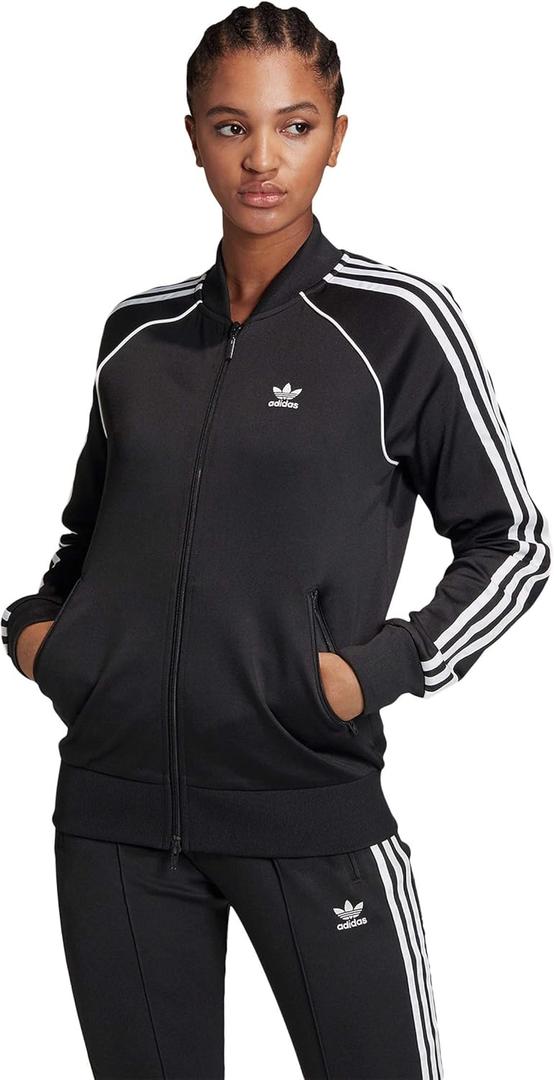 adidas Originals Women's Superstar Track Jacket (Black/White)