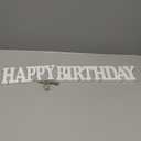 Happy Birthday Wood Sign Cutout - DIY Paintable Wooden Letter Sign - Decorative Birthday Party Freestanding Decoration