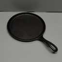 Lodge L9OG3 Cast Iron Round Griddle, Pre-Seasoned, 10.5-inch - Made in USA, Compatible with Stovetop, Oven, Grill & Campfire