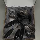 Measuring Cup and Magnetic Measuring Spoons Set, 5 Stainless Steel Nesting Measuring Cup & 7 Double Sided Stackable Magnetic Measuring Spoons & 1 Leveler, for Cooking Dry and Liquid Ingredient